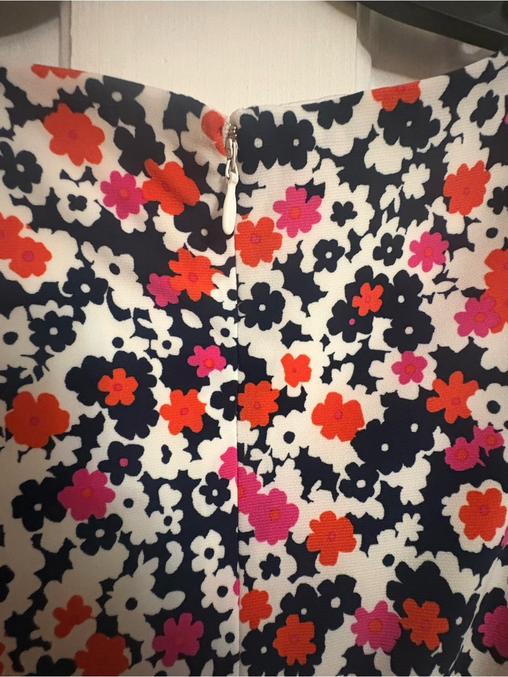Floral Surplice Midi Dress in White, Black & Pink by Lularoe Rae - Picture 10 of 10